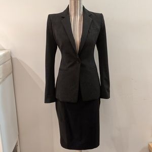 NWOT Express gray suit Blazer pencil skirt set